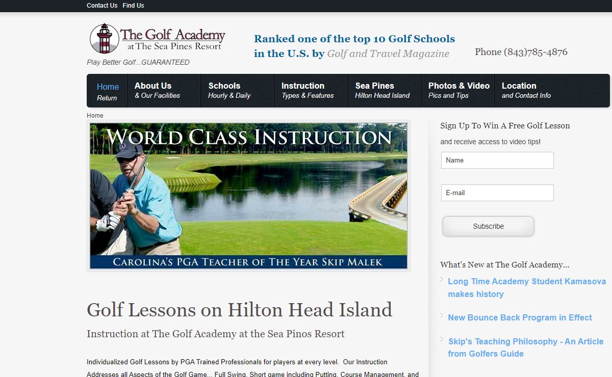 Golf Lessons on Hilton Head Island