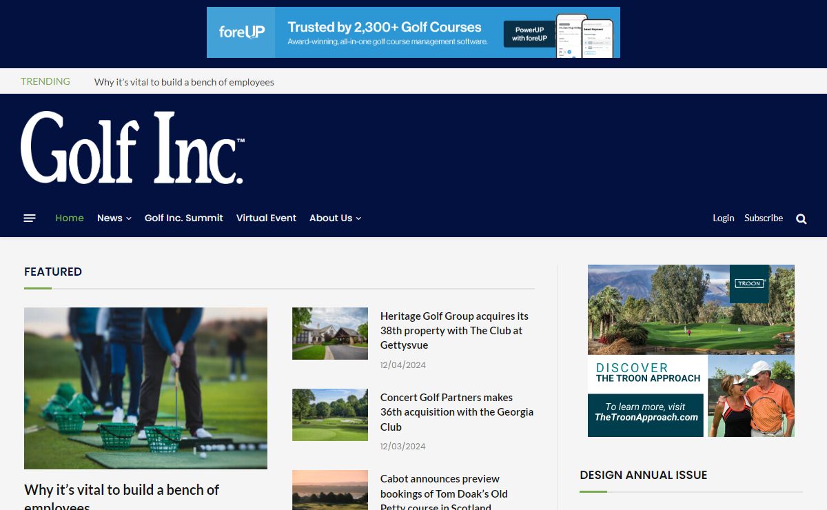 Golf Inc. Magazine | Home