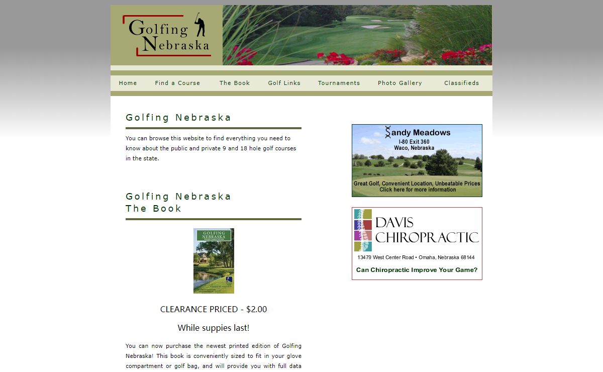 Golfing Nebraska Golf Courses