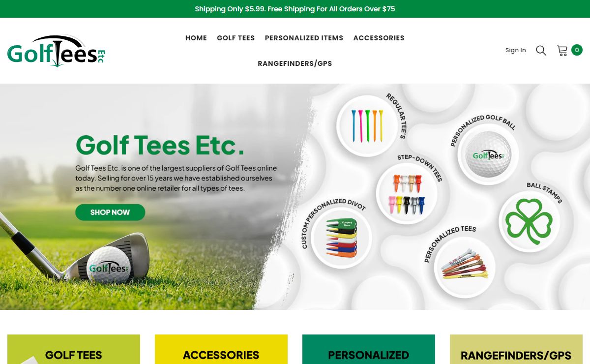 Golf Tees Etc - Number 1 For All Wood Golf Tees & Golfing Products