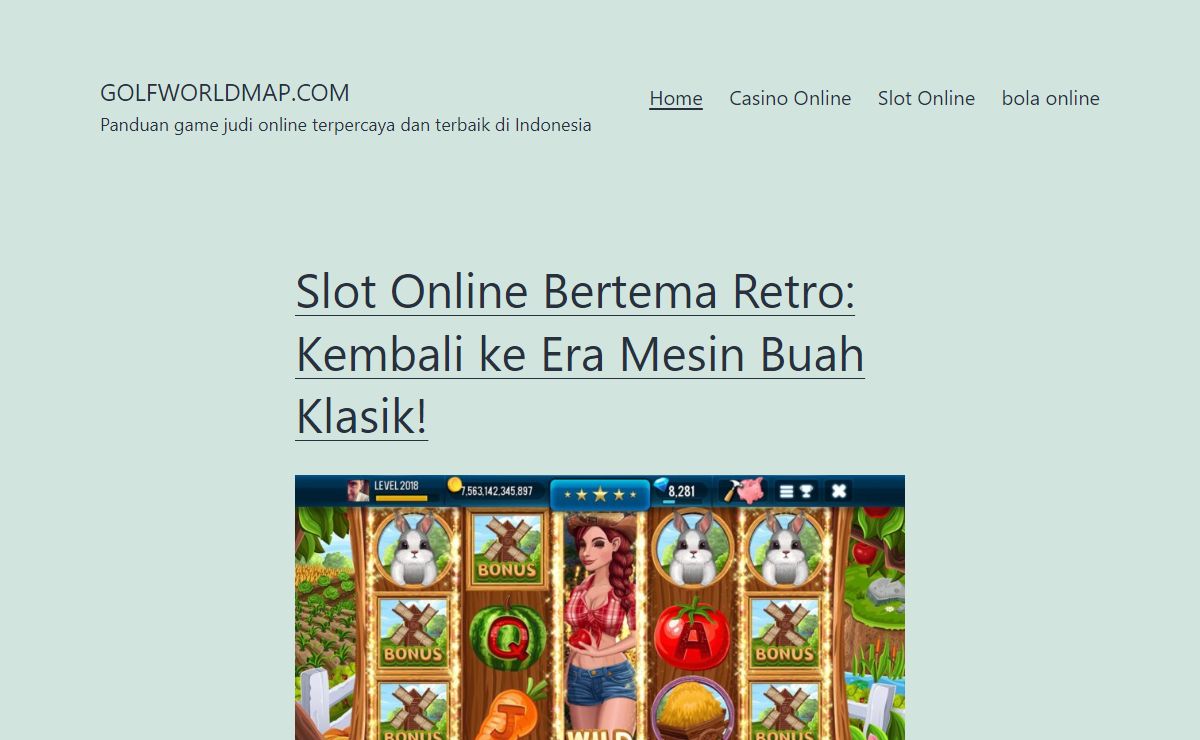 golfworldmap.com - Panduan game judi online terpercaya dan terbaik di Indonesia