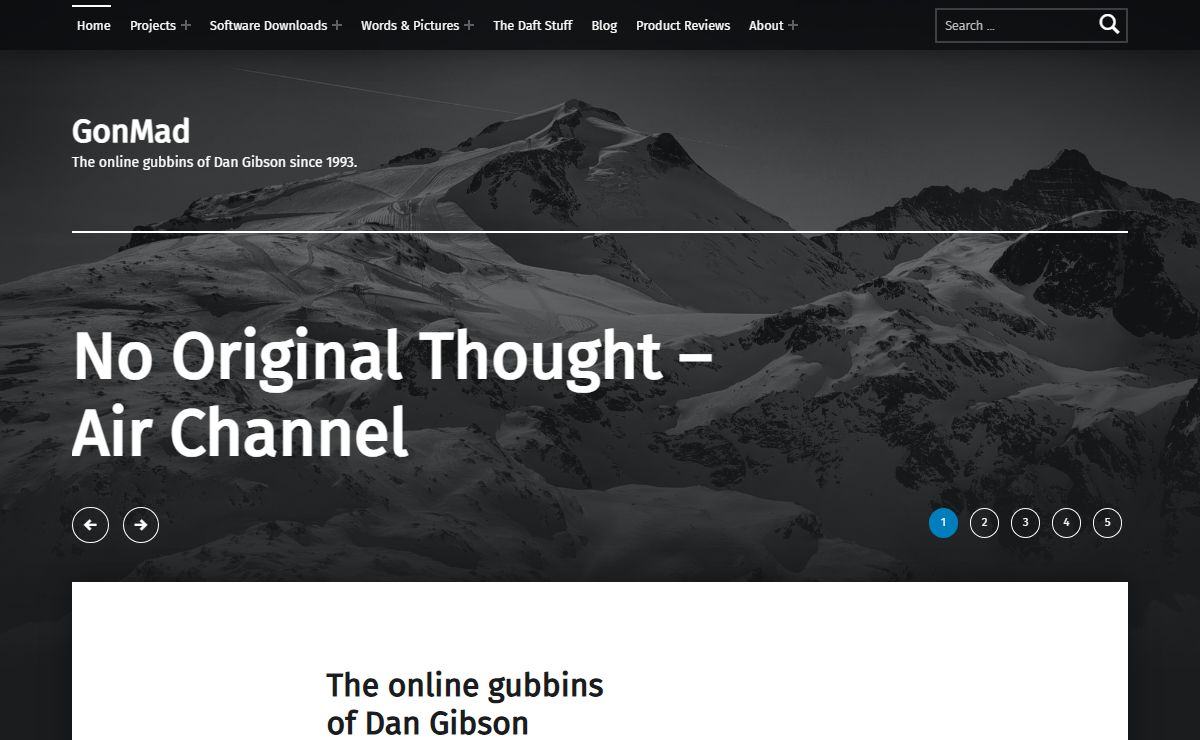 GonMad – The online gubbins of Dan Gibson since 1993.