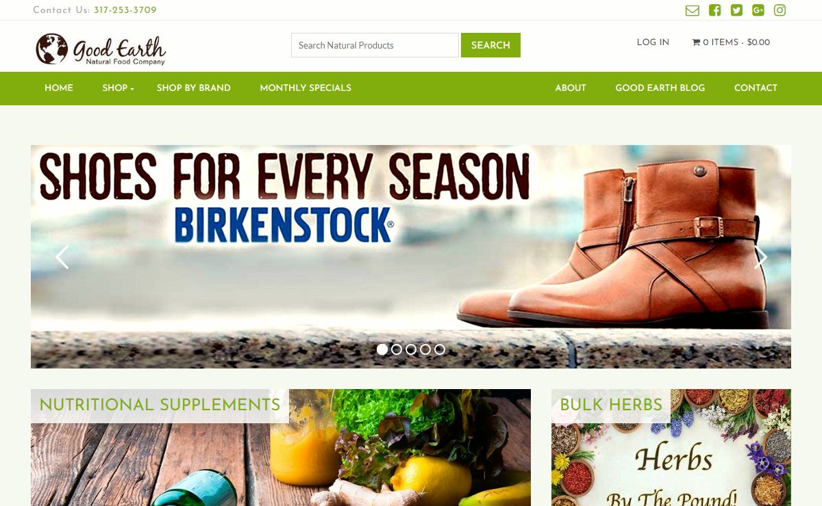 Good Earth | Natural Foods, Birkenstocks, Vitamins, Supplements and Herbs