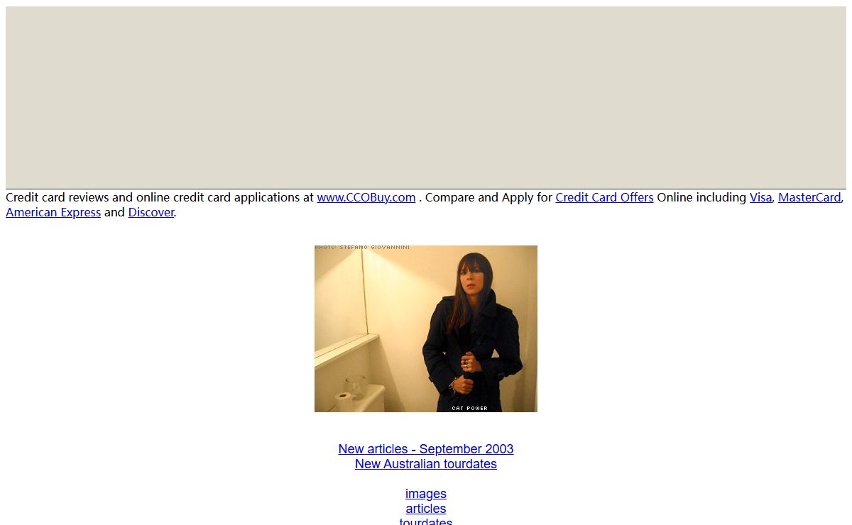 good clean fun - a cat power website