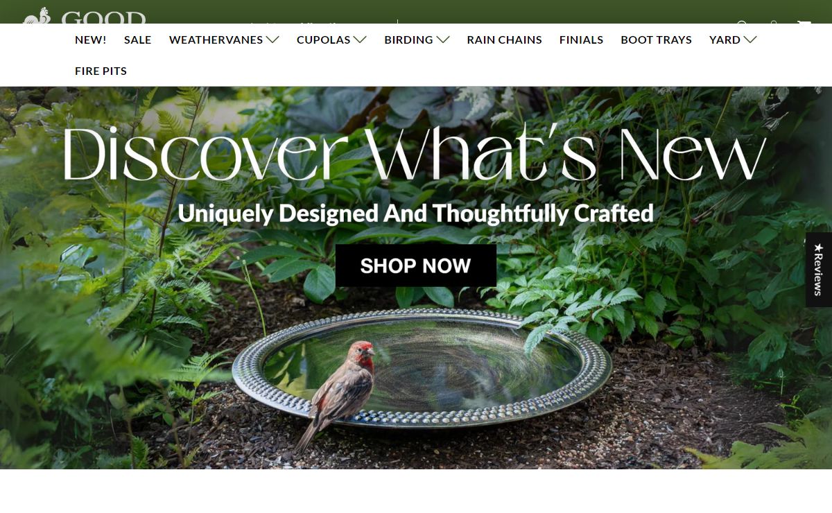 Good Directions: High-end Roof Decor and Garden Accents, Since 1982