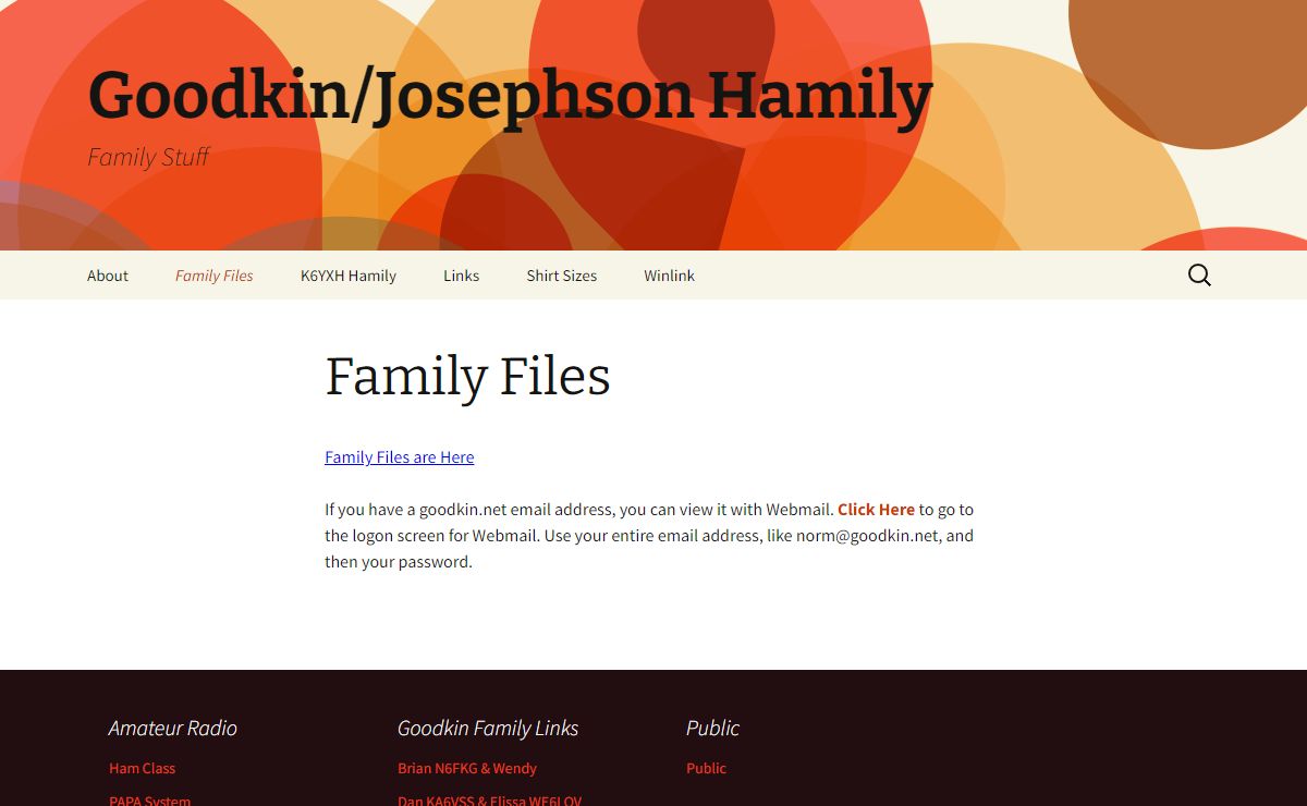 Goodkin/Josephson Hamily | Family Stuff