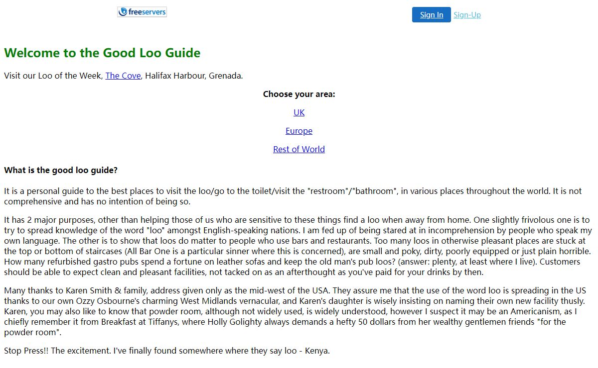 The Good Loo Guide