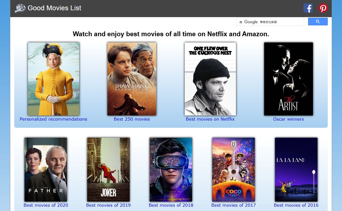 Good Movies List - Best movies of all time to watch on Netflix and Amazon