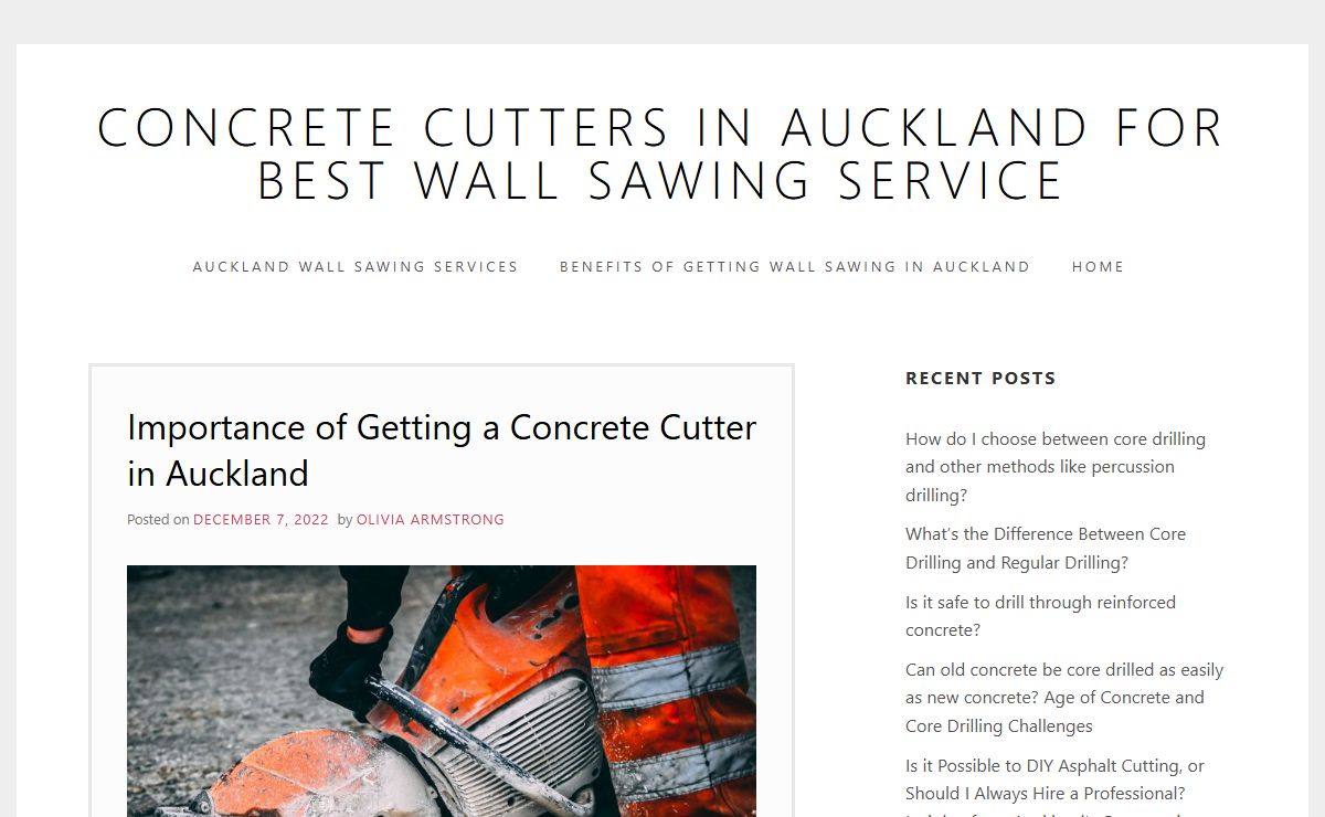 Concrete Cutters in Auckland for best wall sawing Service
