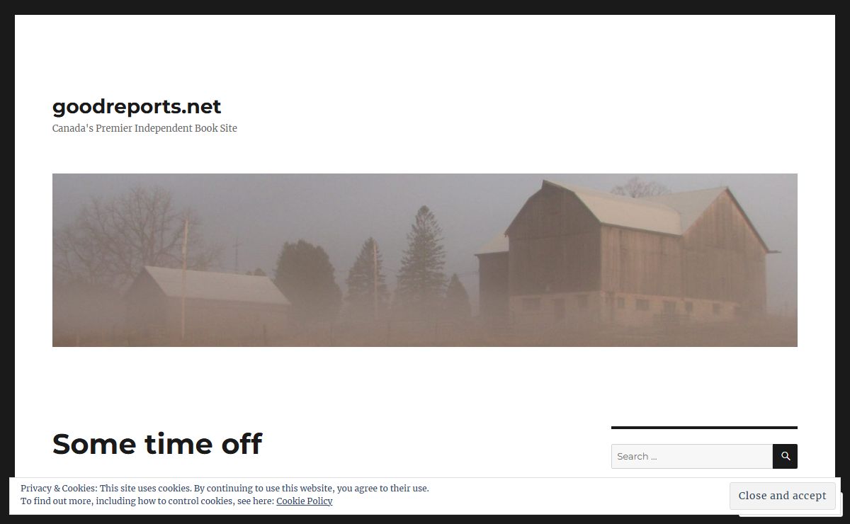 goodreports.net – Canada's Premier Independent Book Site