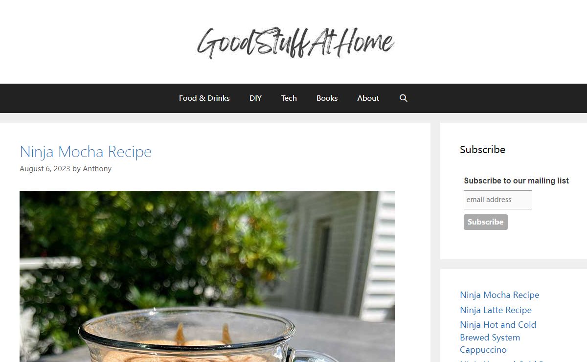 GoodStuffAtHome - Food, DIY & Tech