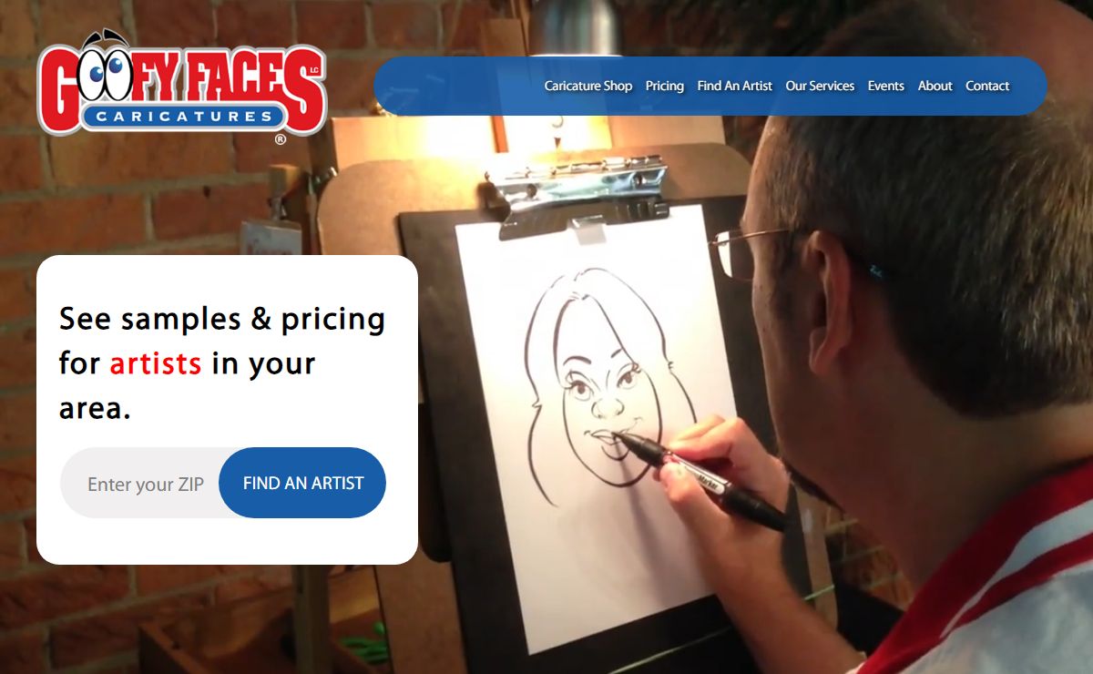 Best Caricature Artists | Top Local Event Caricaturist For Hire | Goofy Faces