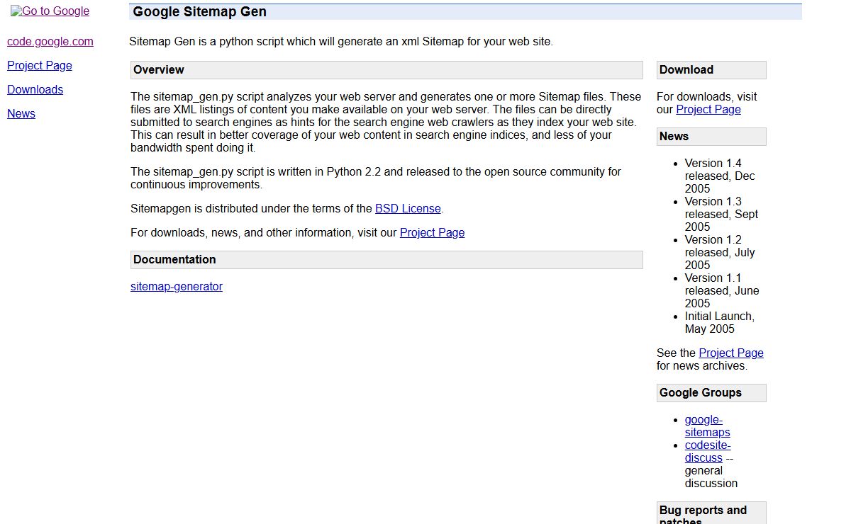 Google Sitemap Gen