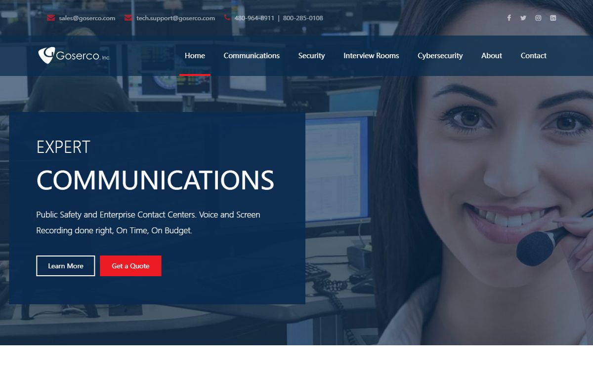 Goserco, Inc. – Enterprise Contact Center & Public Safety Answering Point