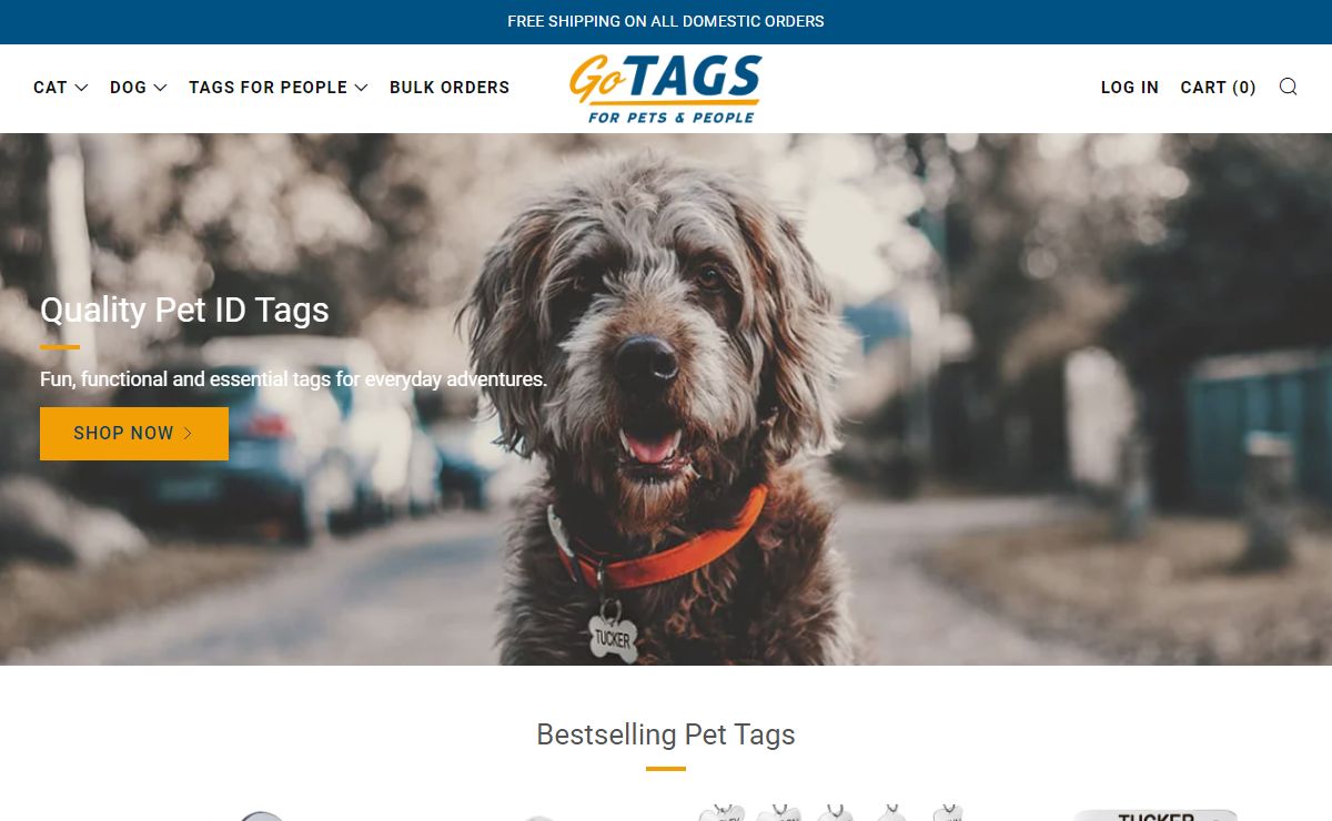 Pet ID Tags, Personalized Dog Collars & Custom Cat Collars – GoTags