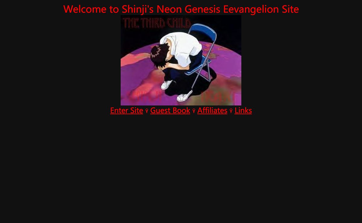 Shinji's Neon Genesis Evangelion site