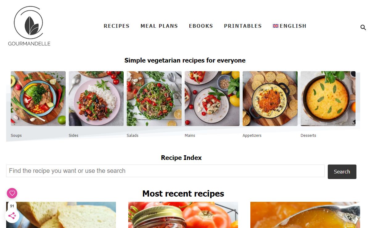 Gourmandelle | Simple Vegetarian Recipes