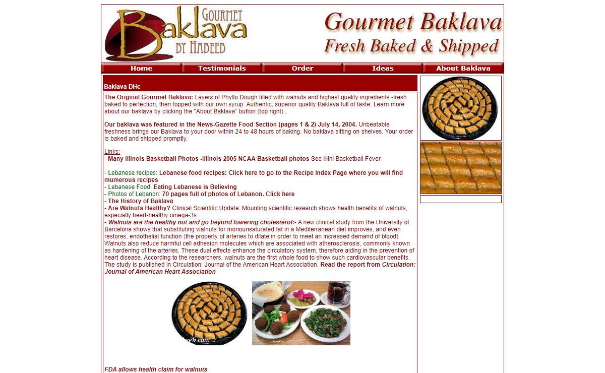 Baklava - Order Baklava Online - Baklava Recipe - History of Baklava Habeeb
