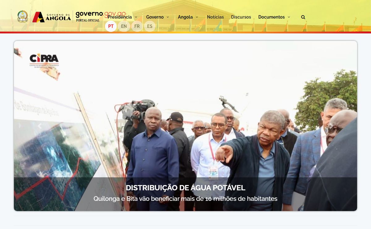 Portal Oficial do Governo de Angola