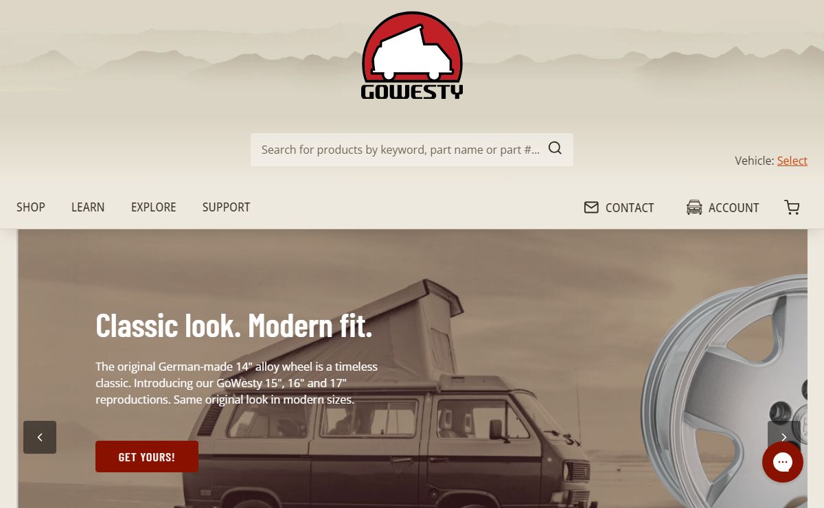 GoWesty • Premier Parts Supplier for VW Bus, Vanagon, & Eurovan