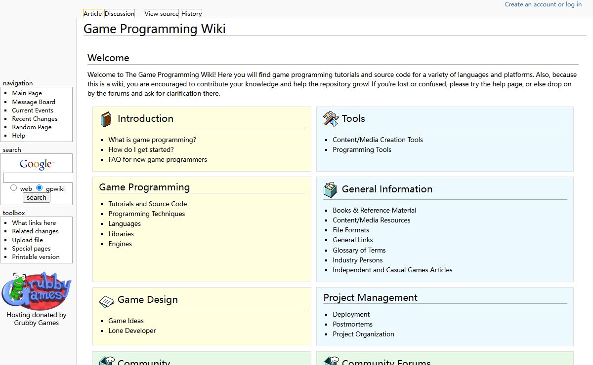 Game Programming Wiki - GPWiki