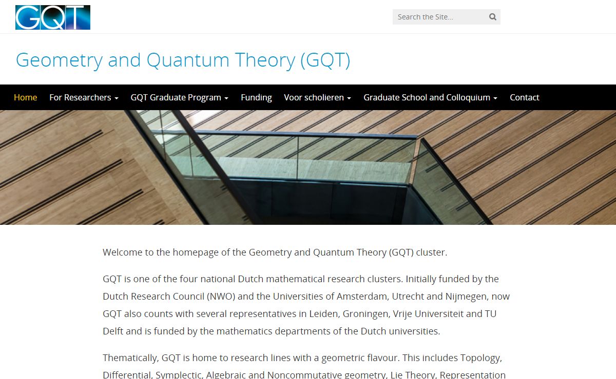 Geometry and Quantum Theory (GQT) | Universiteit Utrecht