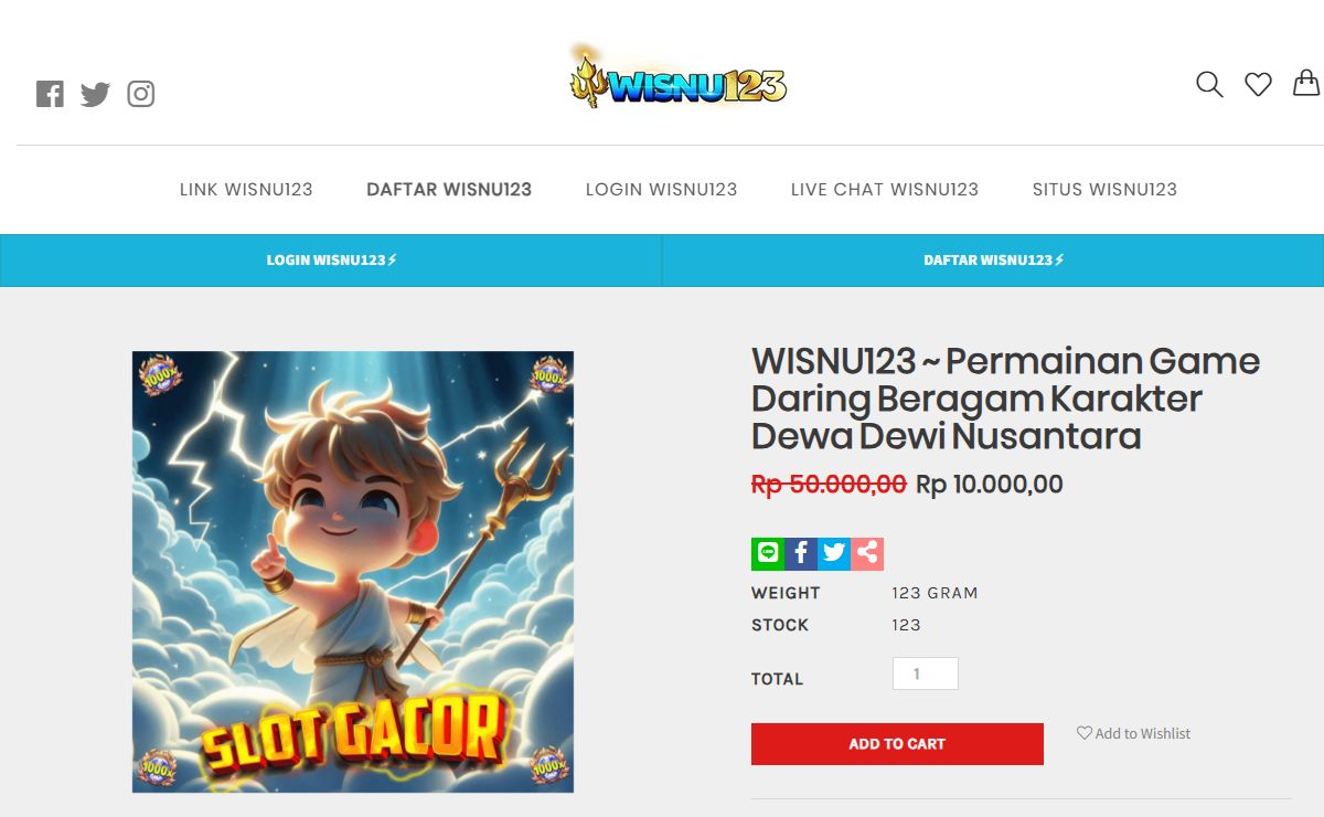 WISNU123 ~ Permainan Game Daring Beragam Karakter Dewa Dewi Nusantara