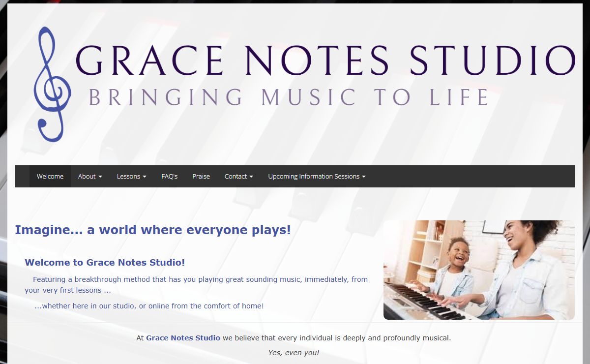 Grace Notes Studio - Welcome