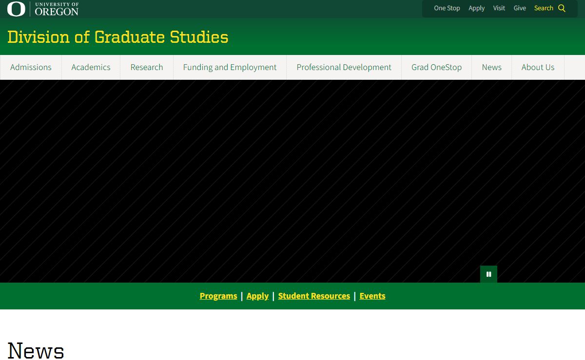 Division of Graduate Studies | University of Oregon