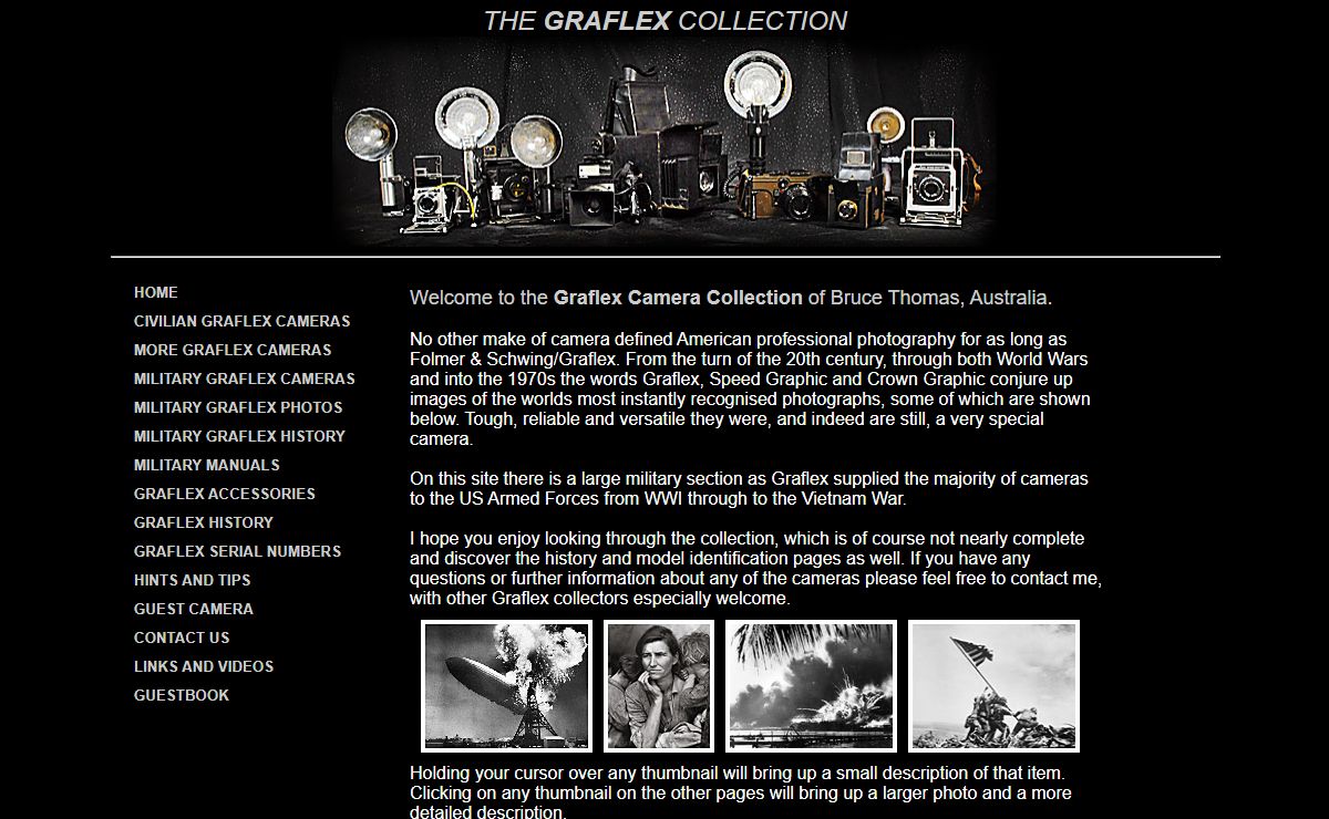 Graflex, Speed and Crown Graphic Camera Military Collection