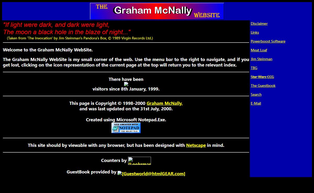 The Graham McNally Website - Home
