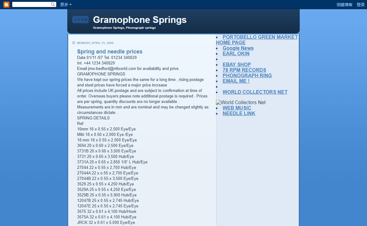 Gramophone Springs