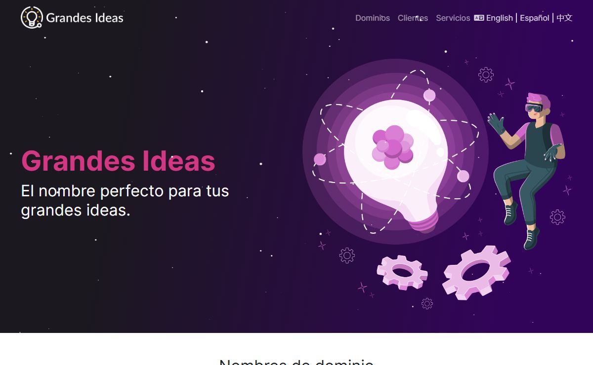 GrandesIdeas.com Dominios