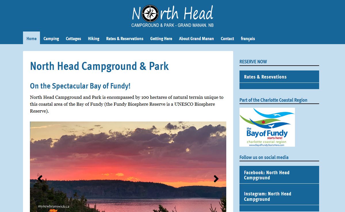 North Head Campground and Park Grand Manan Island, New Brunswick, Canada