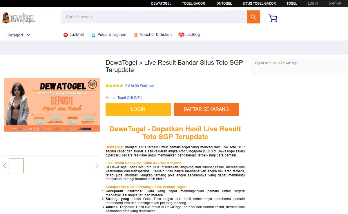 DewaTogel » Live Result Bandar Situs Toto SGP Terupdate