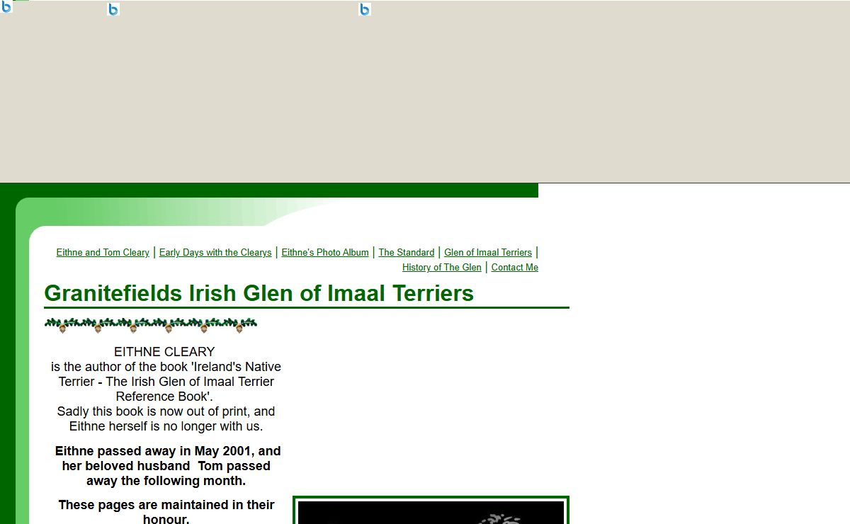 Granitefields Irish Glen of Imaal Terriers