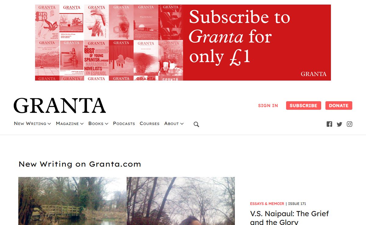 Granta | The Home of New Writing