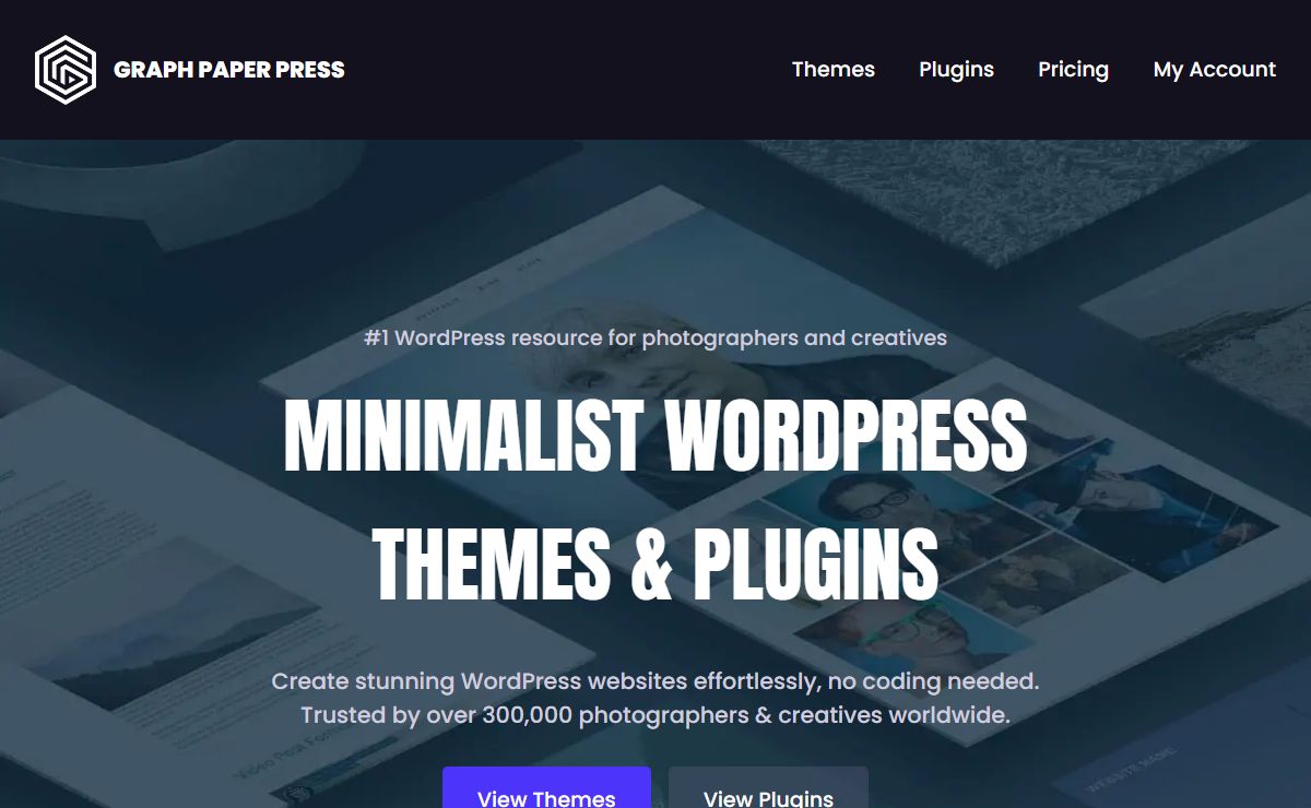 WordPress themes for photographers, artists and businesses.