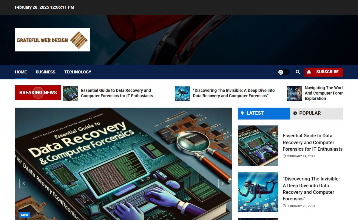 Grateful Web Design - News