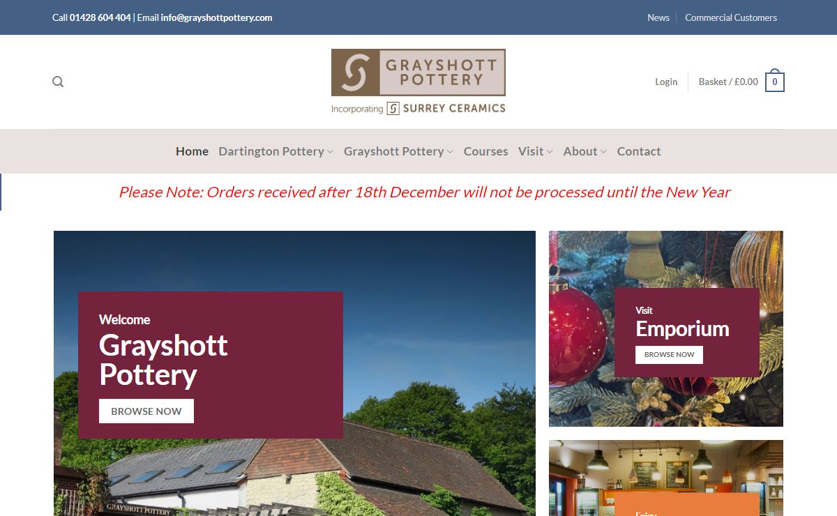 Grayshott Pottery | Makers of English stoneware since 1956