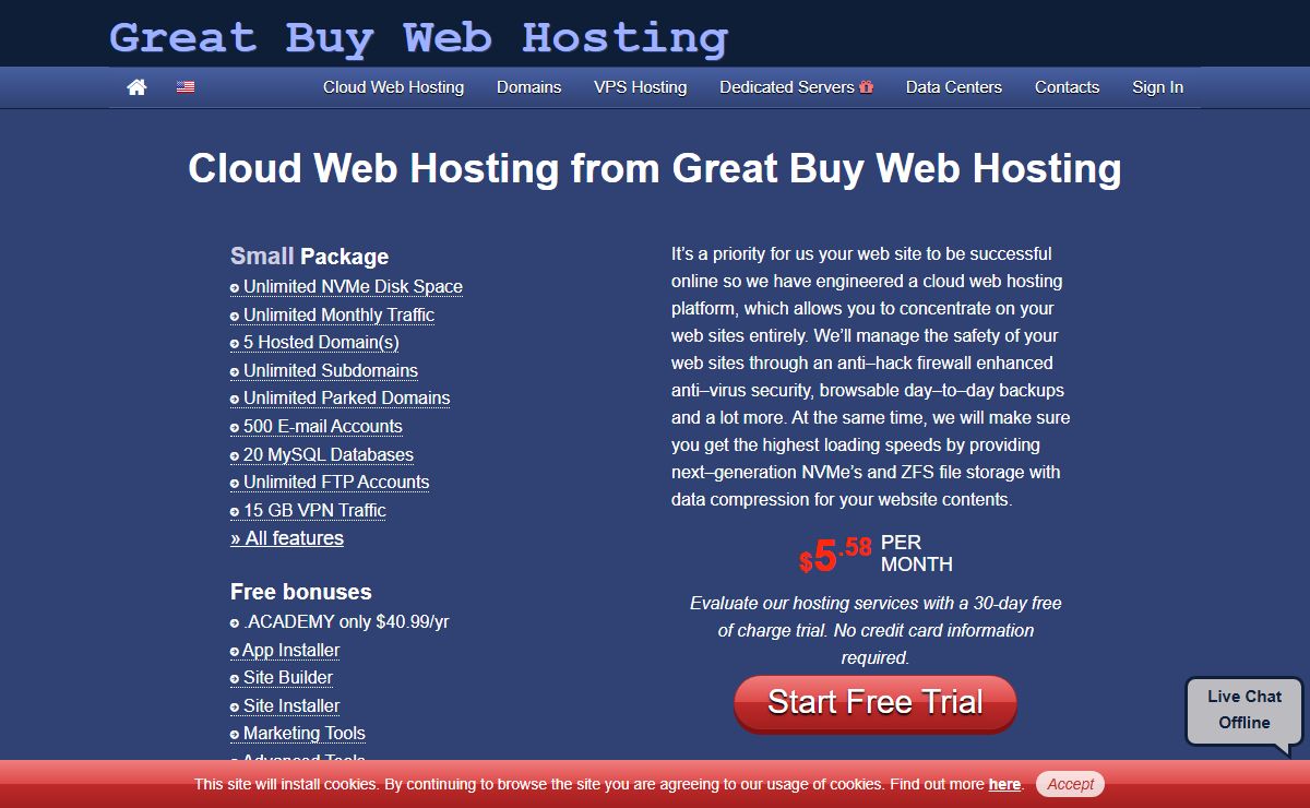 Cloud Web Hosting from Great Buy Web Hosting