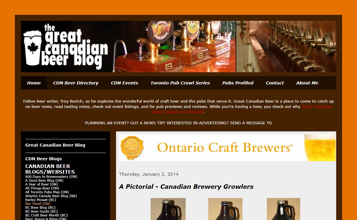 Great Canadian Beer Blog