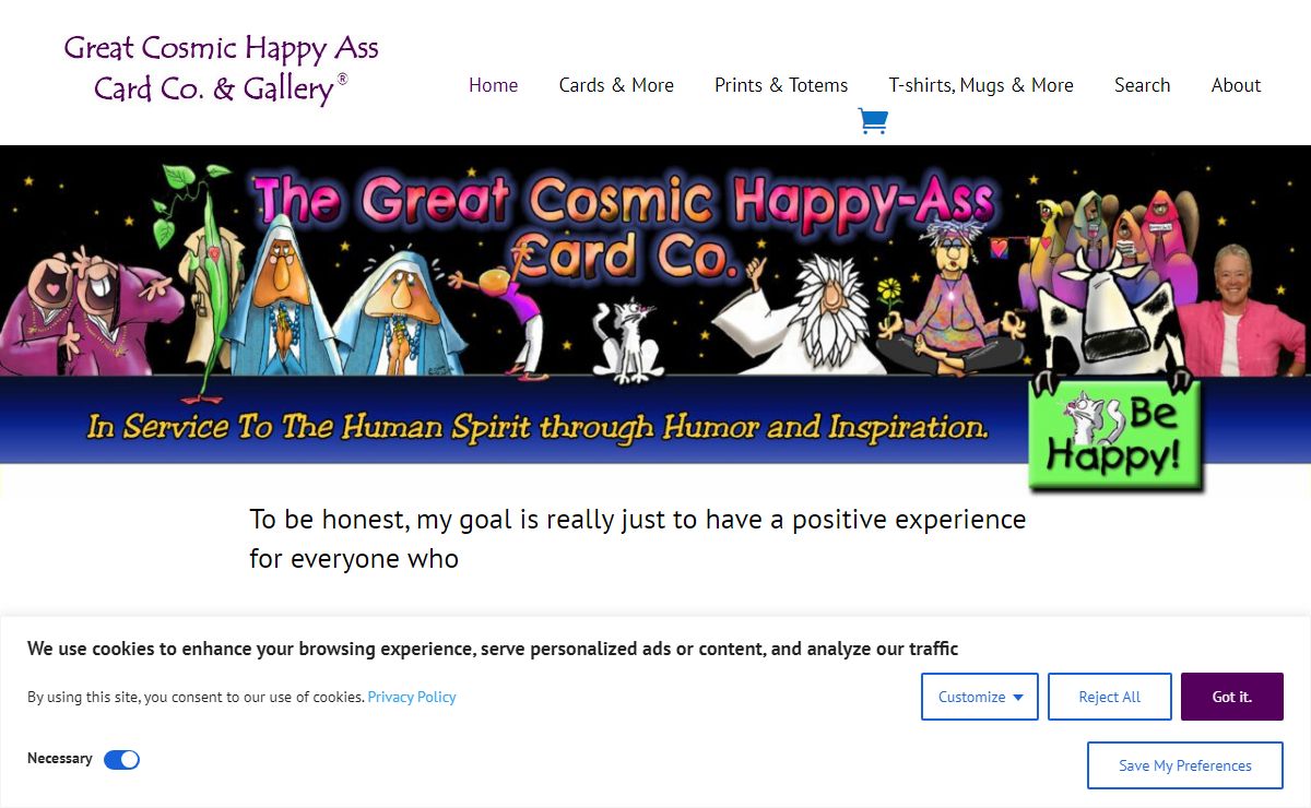 The Great Cosmic Happy-Ass Card Co.
