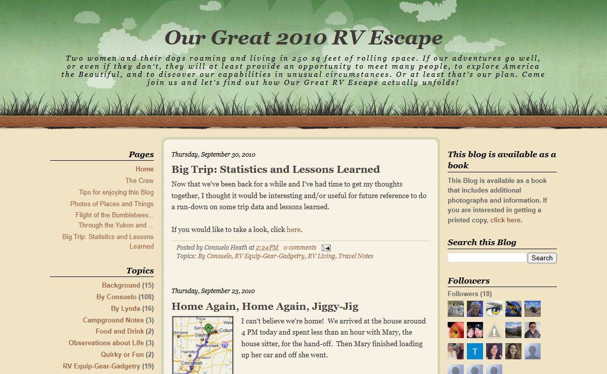 Our Great RV Escape: Notes and tips about RV travel and lifestyle, trip planning, and sightseeing across America