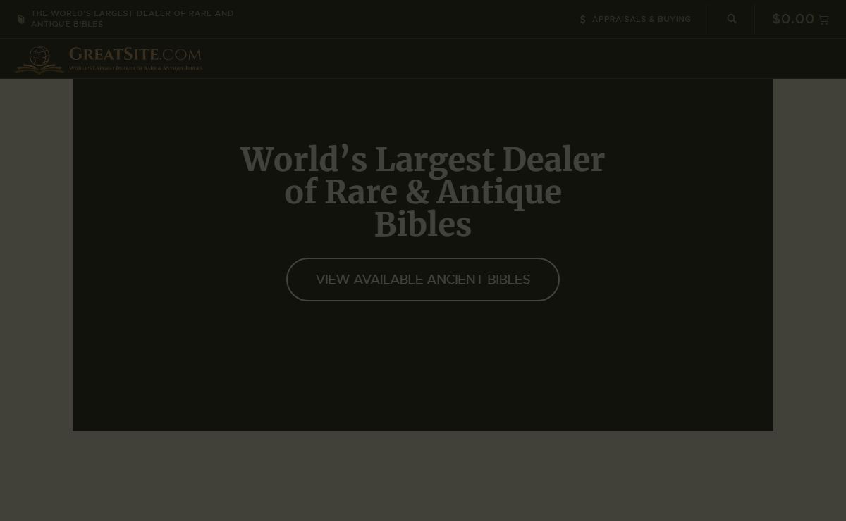 GREATSITE.COM: Antique Bibles, Rare Bibles, Ancient Bible leaves