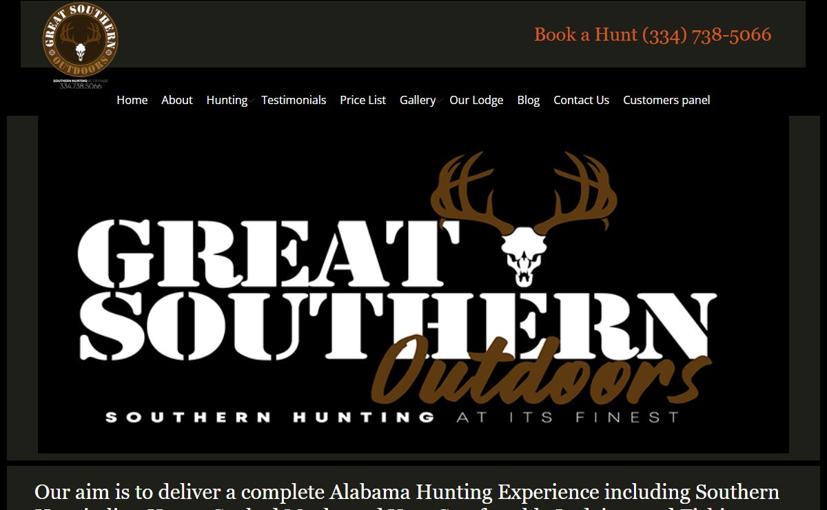 Deer Hunt in Alabama - Hog Hunt - Great Southern Outdoors
