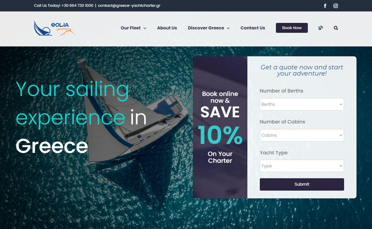 Eolia Yachting | Eolia Yachting - Yacht Charter in Greece