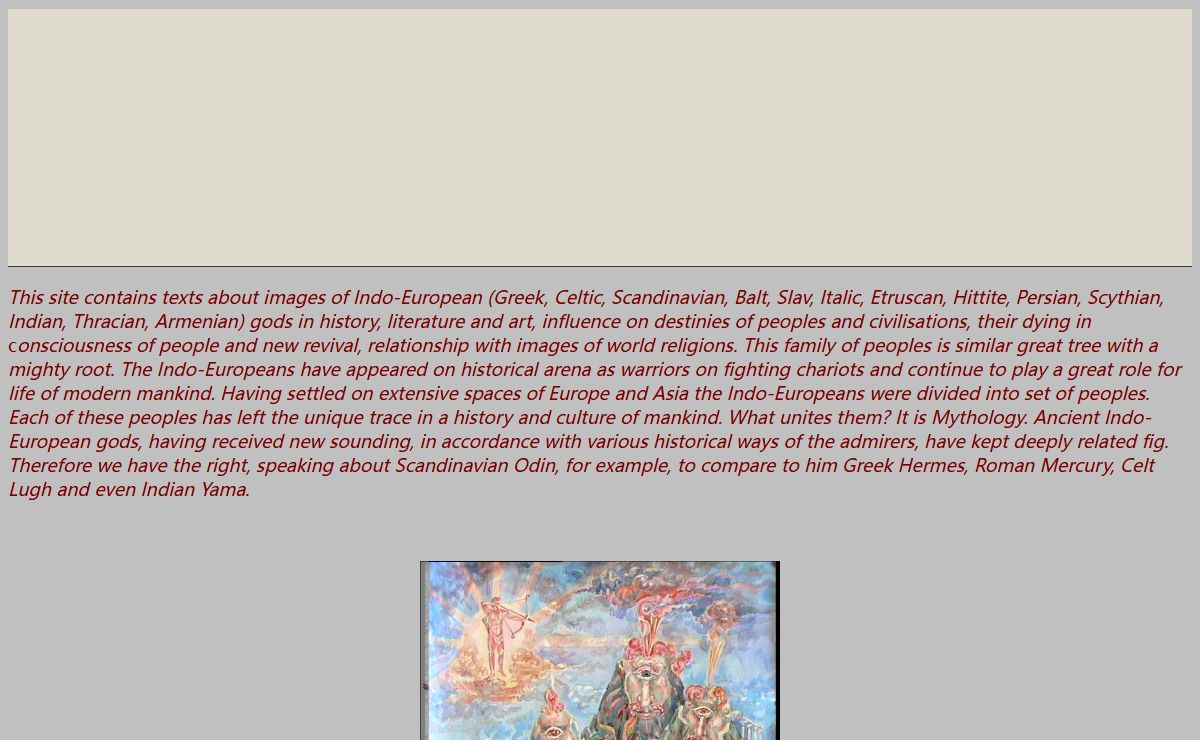 Mythological studies.