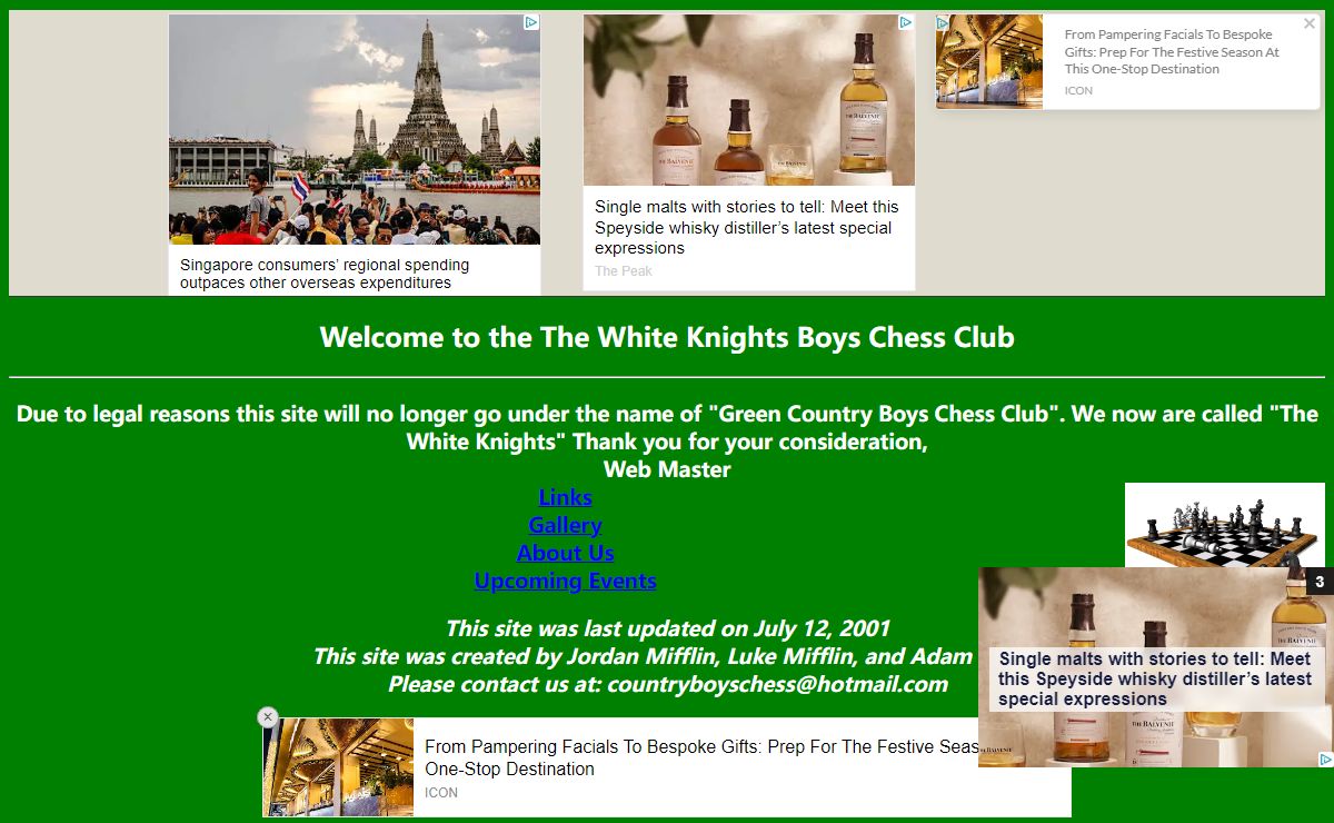 The Offical The White Knights Chess Site