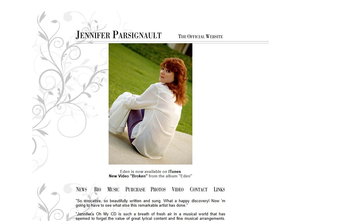 Jennifer Parsignault, singer/songwriter